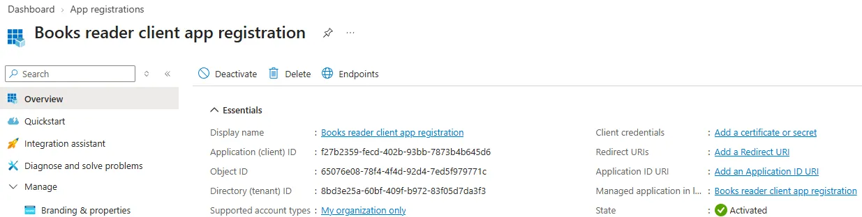 App registration App registration